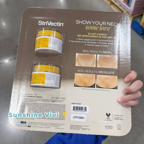 NEW StriVectin TL Advanced Tightening Neck Cream PLUS - 1.0 fl oz (2-Pack) - Picture 3 of 5